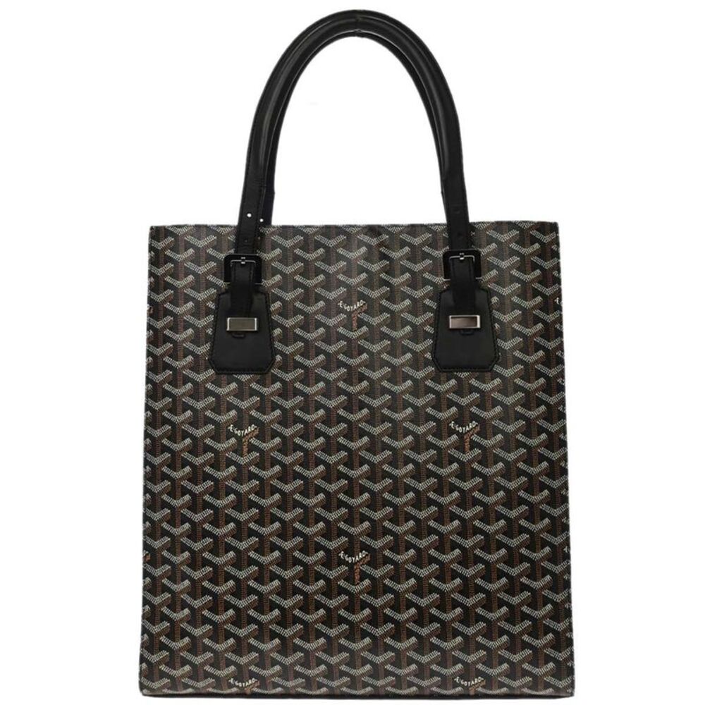 Goyard Comores Coated Canvas Black Canvas Tote Bag Bag